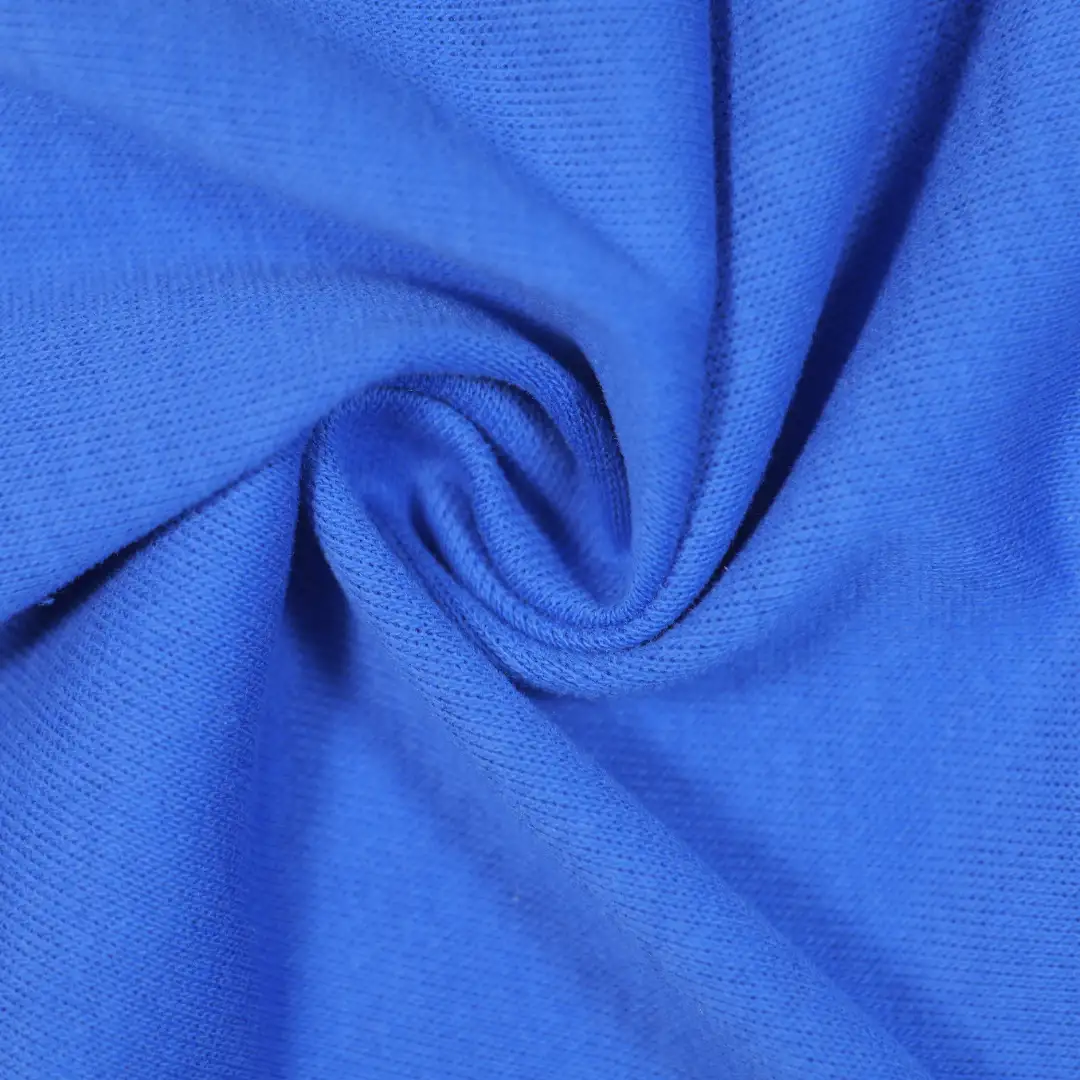 China Fabric for T-Shirt,Polo Shirt,Loungewear Pique Knit Fabric Cotton Polyester blue color buy from China wholesaler bulk order at wholesale price free worldwide shipping Alibaba