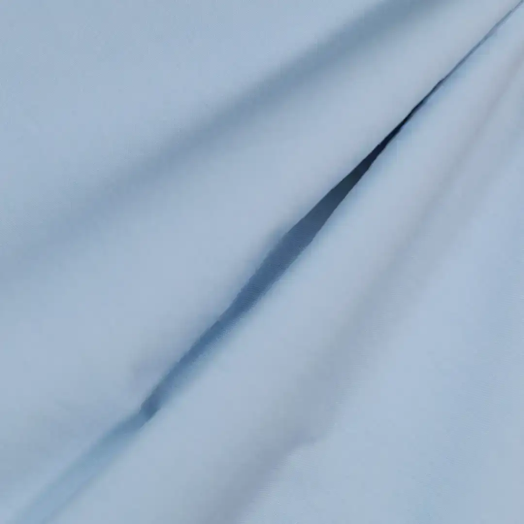 China Fabric for Shirt,Skirt,Trench Coat Poplin Woven Blended Fabric Cotton Nylon blue color buy from China wholesaler bulk order at wholesale price free worldwide shipping Alibaba