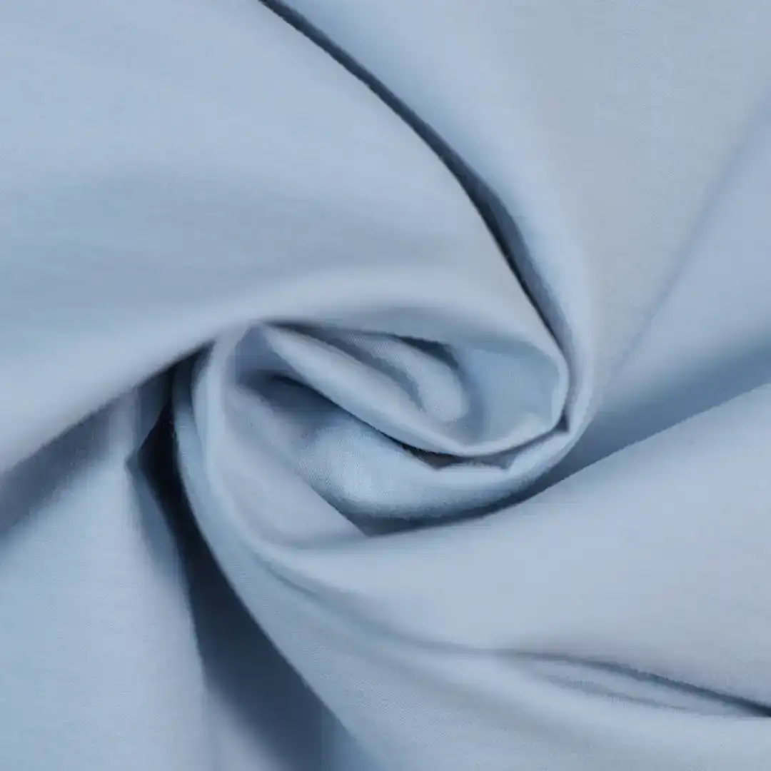China Fabric for Shirt,Skirt,Trench Coat Poplin Woven Blended Fabric Cotton Nylon blue color buy from China wholesaler bulk order at wholesale price free worldwide shipping Alibaba