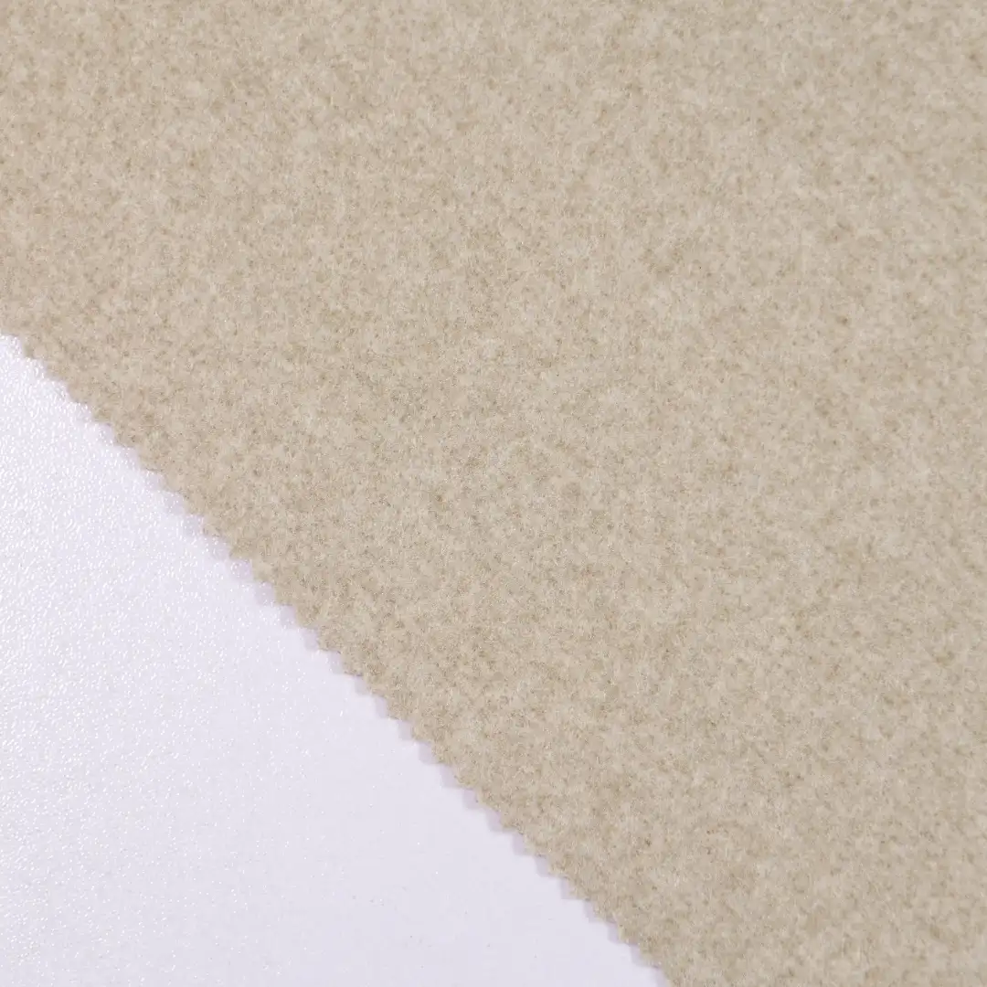 China Fabric for Jackets,Trench Coat,Overcoat Knit Woolen Fabric Woolen Polyester brown color buy from China wholesaler bulk order at wholesale price free worldwide shipping Alibaba