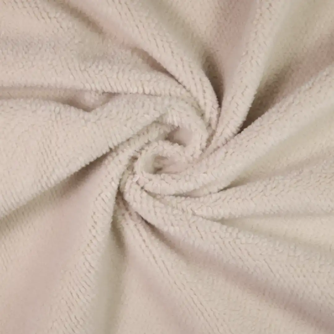 China Fabric for Hoodie,Loungewear,Sweatshirt Polar Fleece Knit Fabric Polyester cream-coloured color buy from China wholesaler bulk order at wholesale price free worldwide shipping Alibaba
