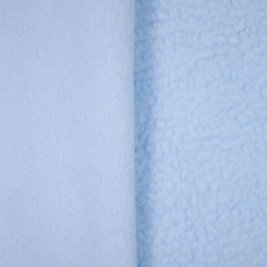 China Fabric for Hoodie Polar Fleece Knit Fabric Polyester BabyBlue color buy from China wholesaler bulk order at wholesale price free worldwide shipping Alibaba