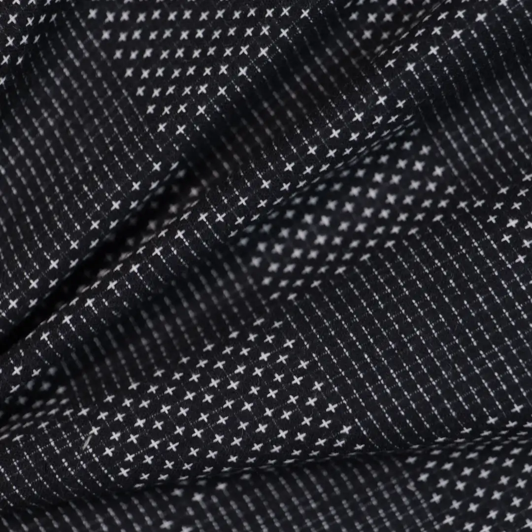 China Fabric for T-Shirt Yarn Dyed Check Natural Woven Fabric Cotton black color buy from China wholesaler bulk order at wholesale price free worldwide shipping Alibaba