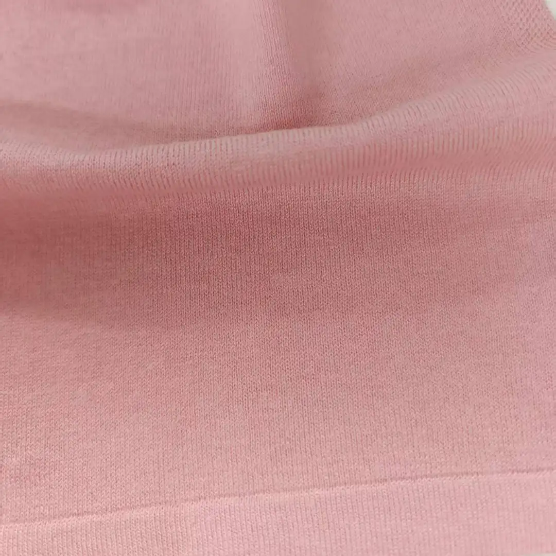 China Yarn for T-shirt (Sweater),Polo T-shirt (Sweater),Hoodie  (Sweater),Dresses (Cardigan Open) (Sweater) Semi-Worsted Spun Regular Yarn Organic Cotton Recycled Nylon RWS Wool pink color buy from China wholesaler bulk order at wholesale price free worldwide shipping Alibaba