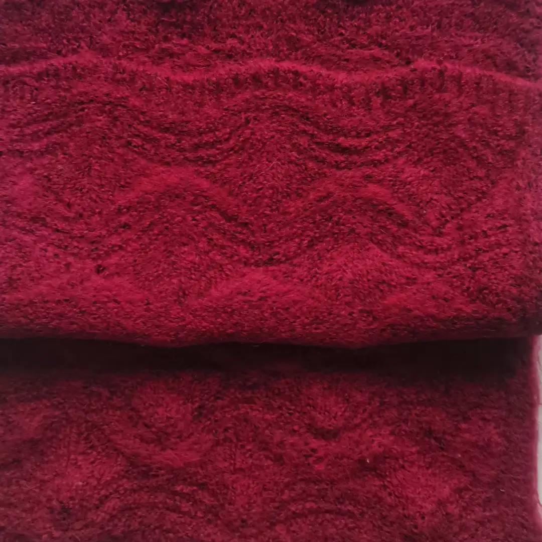 China Yarn for Open Cardigan (Sweater),Full-Zipper Cardigan (Sweater),Half-Zipper Cardigan (Sweater) Mossy Yarn Fancy Yarn Acrylic Polyester Spandex Red color buy from China wholesaler bulk order at wholesale price free worldwide shipping Alibaba