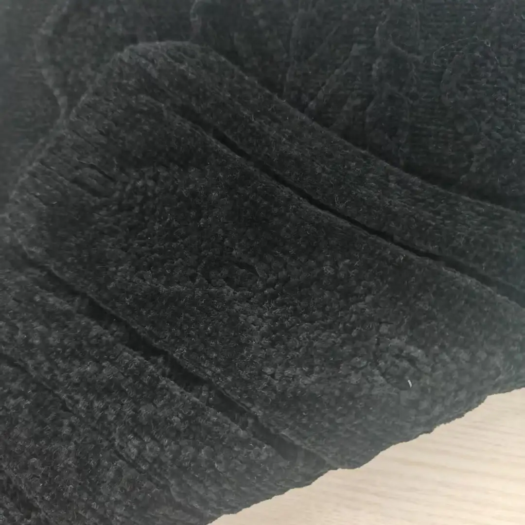 China Yarn for Open Cardigan (Sweater),Full-Zipper Cardigan (Sweater),Half-Zipper Cardigan (Sweater),Shirt Long Sleeve Button (Sweater) Matt Chenille Fancy Yarn Cotton black color buy from China wholesaler bulk order at wholesale price free worldwide shipping Alibaba