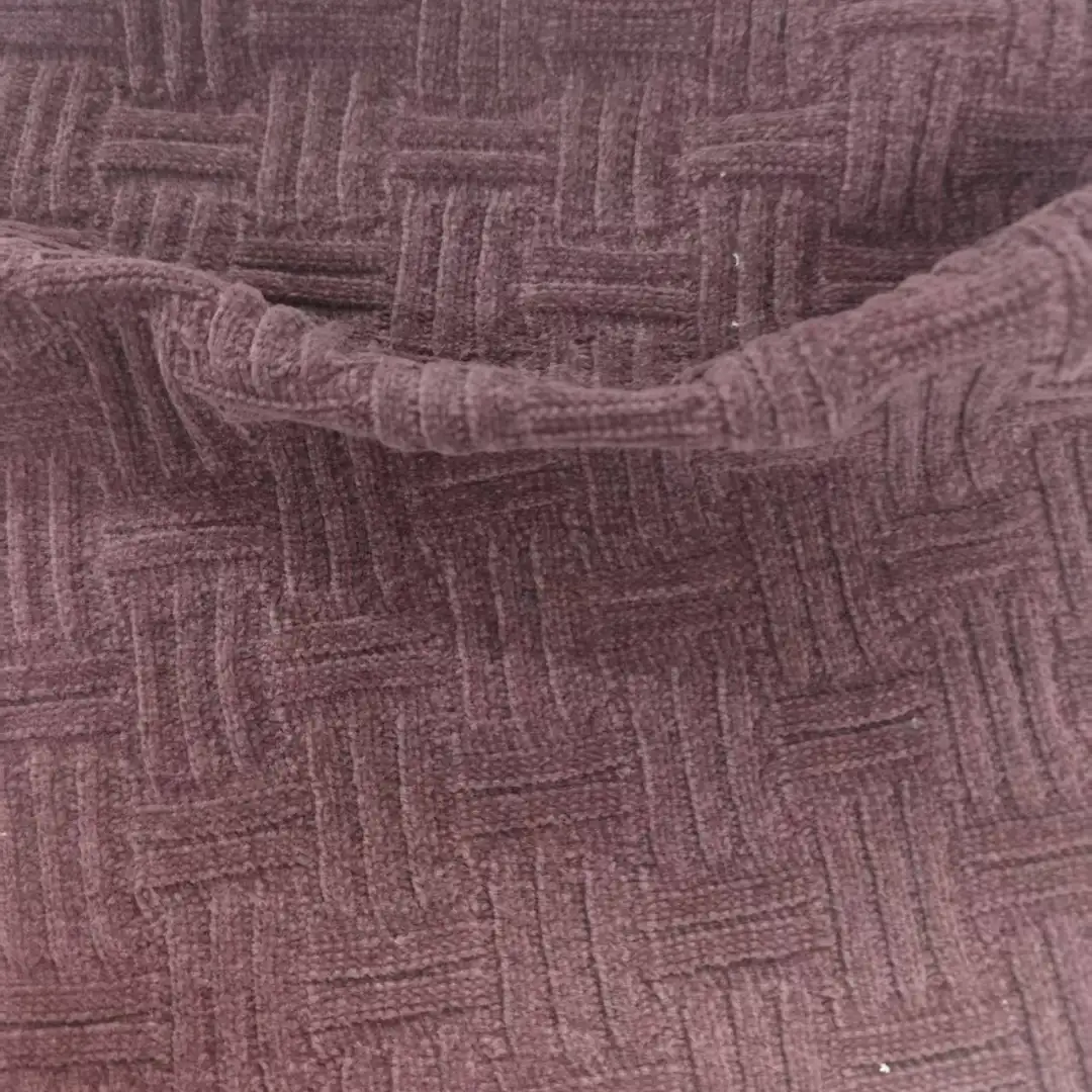 China Yarn for Half-Zipper Cardigan (Sweater),Shirt Half Sleeve Button (Sweater),Shirt Half Sleeve Zipper (Sweater) Matt Chenille Fancy Yarn Cotton Linen Dark violet color buy from China wholesaler bulk order at wholesale price free worldwide shipping Alibaba