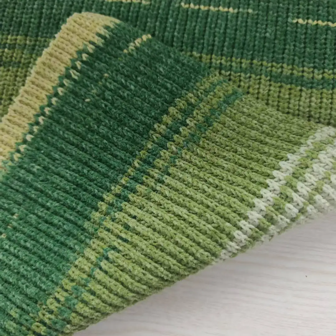 China Yarn for Full-Zipper Cardigan (Sweater),Half-Zipper Cardigan (Sweater),Shirt Long Sleeve Button (Sweater) Matt Chenille Fancy Yarn Recycled Polyester Green color buy from China wholesaler bulk order at wholesale price free worldwide shipping Alibaba