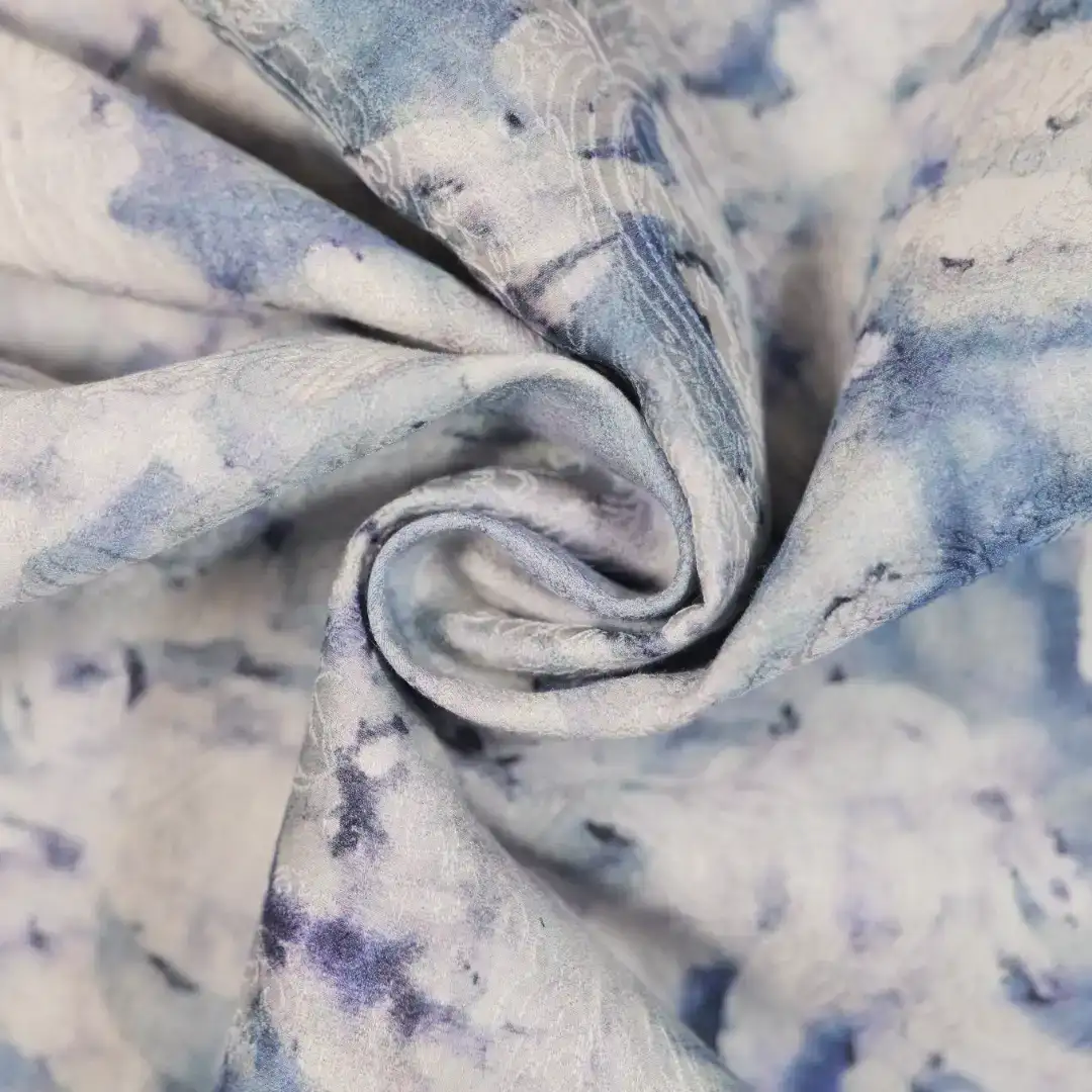 China Fabric for Jackets,Skirt,Suit Jacquard Woven Blended Fabric Cotton Tencel Linen blue 3 color buy from China wholesaler bulk order at wholesale price free worldwide shipping Alibaba