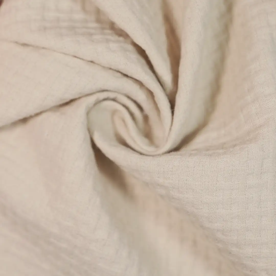 China Fabric for Loungewear Cotton Dobby Natural Woven Fabric Cotton Khaki color buy from China wholesaler bulk order at wholesale price free worldwide shipping Alibaba