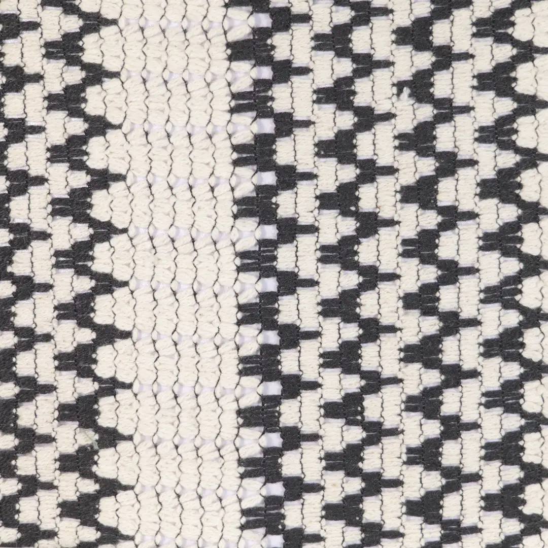 China Fabric for T-Shirt,Polo Shirt Lace Knit Fabric Cotton Polyester black&white color buy from China wholesaler bulk order at wholesale price free worldwide shipping Alibaba