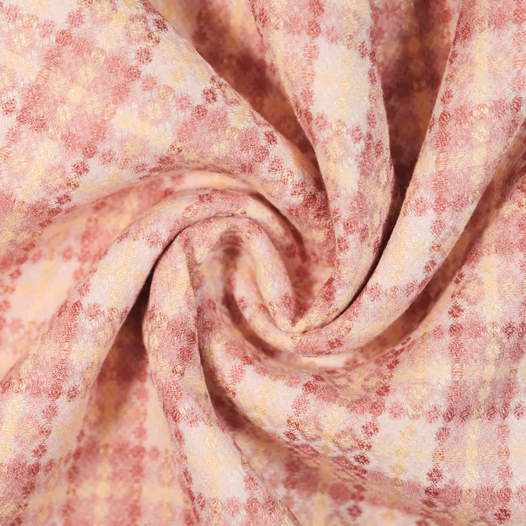 China Fabric for Skirt,Trench Coat,Overcoat Jacquard Woven Blended Fabric Polyester Rayon PINK coffee color buy from China wholesaler bulk order at wholesale price free worldwide shipping Alibaba
