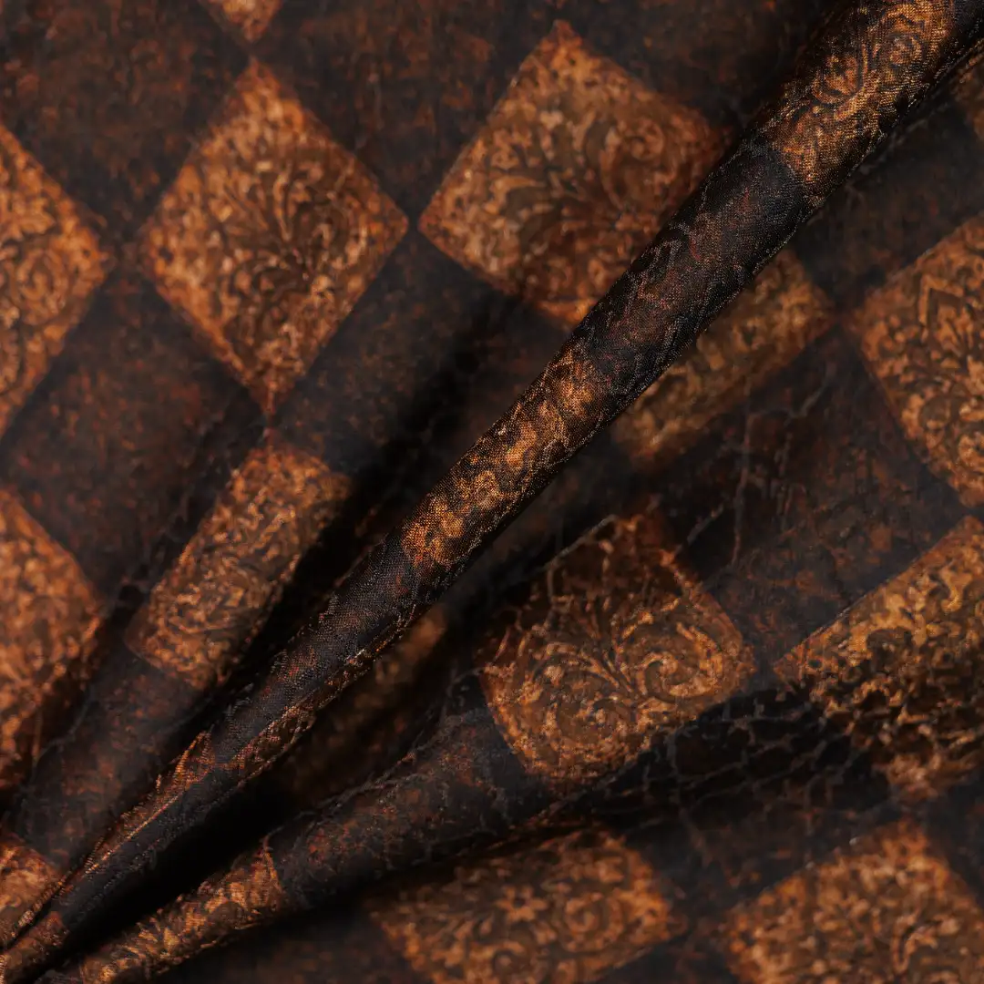 China Fabric for Jackets,Skirt Jacquard Woven Blended Fabric Synthetic Silk COFFEE color buy from China wholesaler bulk order at wholesale price free worldwide shipping Alibaba