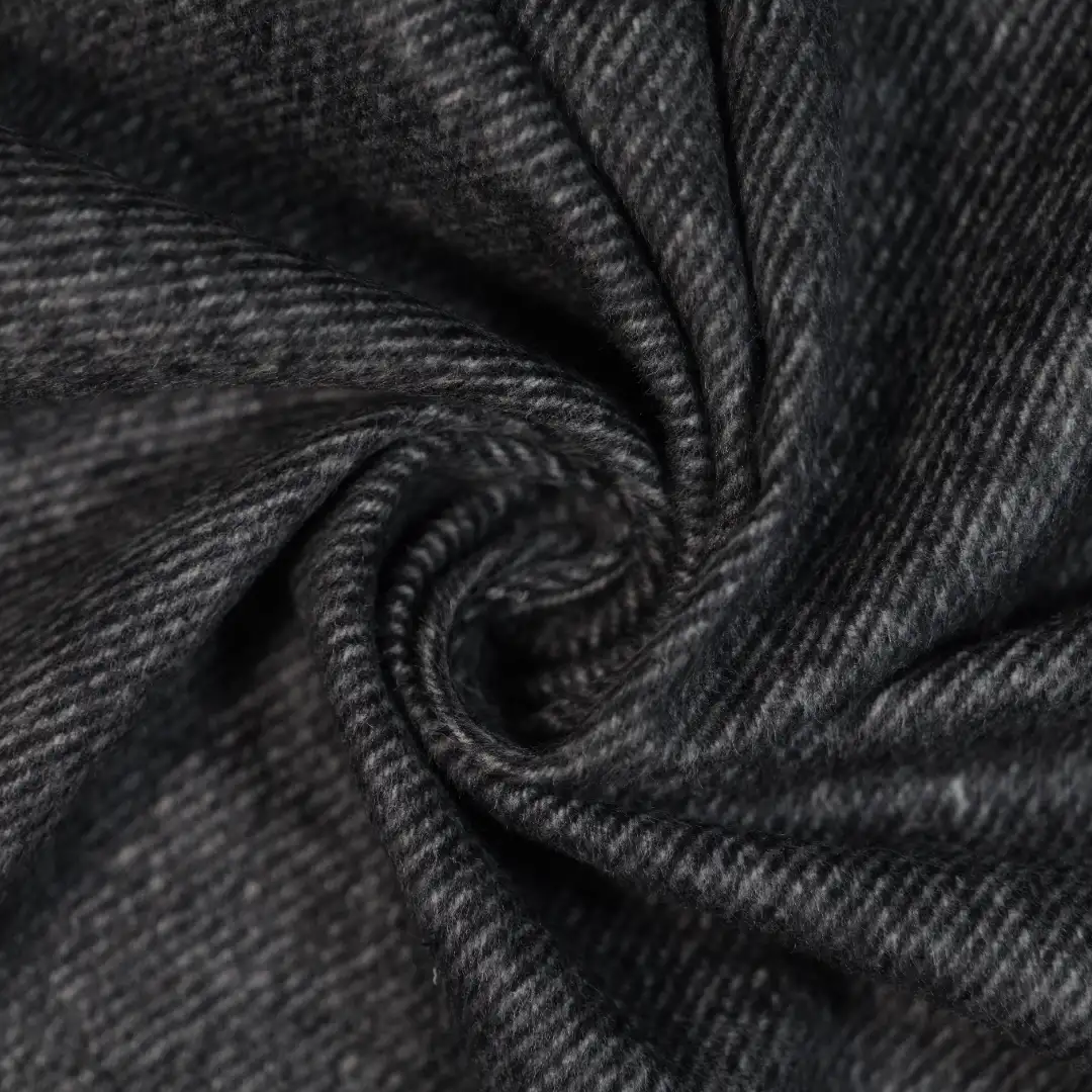 China Fabric for Skirt,Trench Coat,Overcoat Woolen Twill Woolen Wool Rayon Polyester Alpaca black color buy from China wholesaler bulk order at wholesale price free worldwide shipping Alibaba