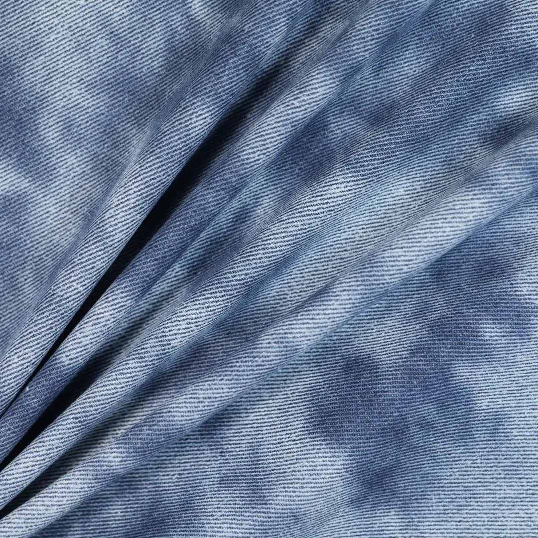 China Fabric for Pants,Skirt,Strap Midi Dress CVC Twill Woven Blended Fabric Cotton Polyester BLUE color buy from China wholesaler bulk order at wholesale price free worldwide shipping Alibaba
