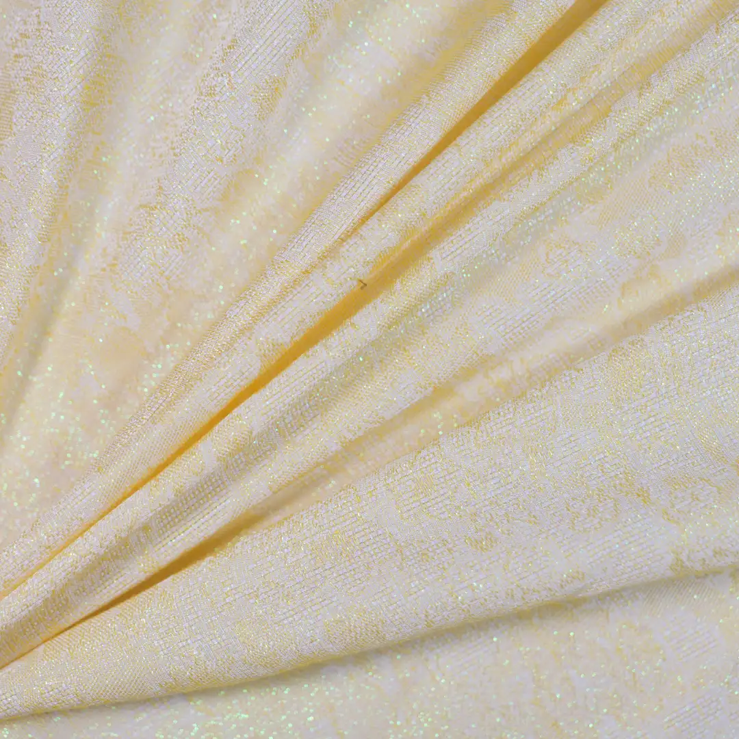 China Fabric for Shirt,Skirt Jacquard Woven Blended Fabric Rayon Polyester Silk Metallic Gold yellow color buy from China wholesaler bulk order at wholesale price free worldwide shipping Alibaba
