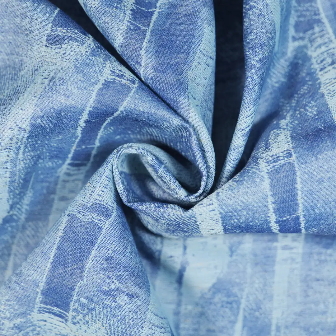 China Fabric for Pants,Skirt Twill Woven Blended Fabric Polyester Rayon Linen blue color buy from China wholesaler bulk order at wholesale price free worldwide shipping Alibaba