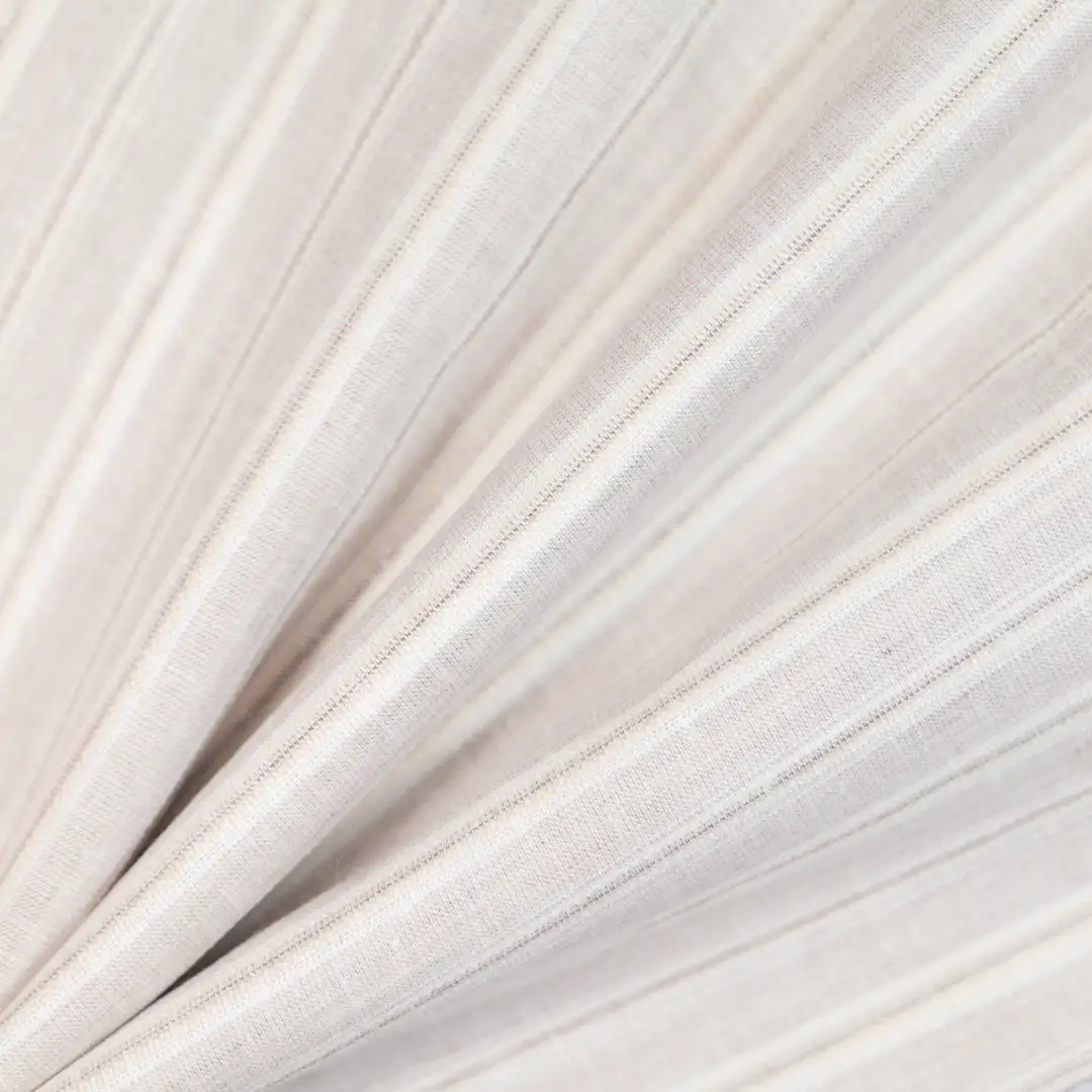 China Fabric for Backless Beach Dress,Ruffle Shirt Dress,Strap Midi Dress Yarn Dyed Stripe Woven Blended Fabric Tencel Linen GREY color buy from China wholesaler bulk order at wholesale price free worldwide shipping Alibaba
