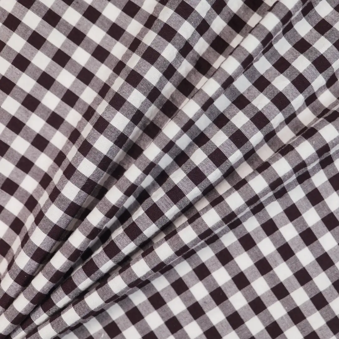 China Fabric for Shirt,Skirt,Backless Beach Dress Yarn Dyed Check Woven Blended Fabric Cotton Spandex black color buy from China wholesaler bulk order at wholesale price free worldwide shipping Alibaba
