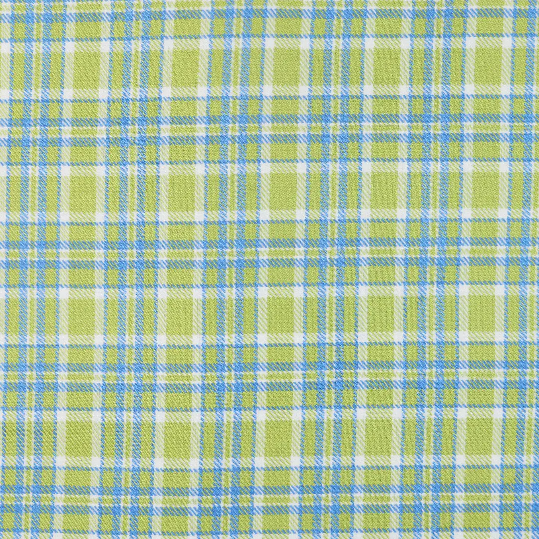 China Fabric for Backless Beach Dress,Ruffle Shirt Dress,Strap Midi Dress Yarn Dyed Check Woven Blended Fabric Polyester Rayon green color buy from China wholesaler bulk order at wholesale price free worldwide shipping Alibaba