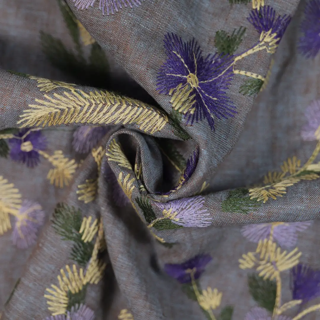 China Fabric for Shirt,Jackets,Skirt Jacquard Woven Blended Fabric Linen Cotton BLUE color buy from China wholesaler bulk order at wholesale price free worldwide shipping Alibaba