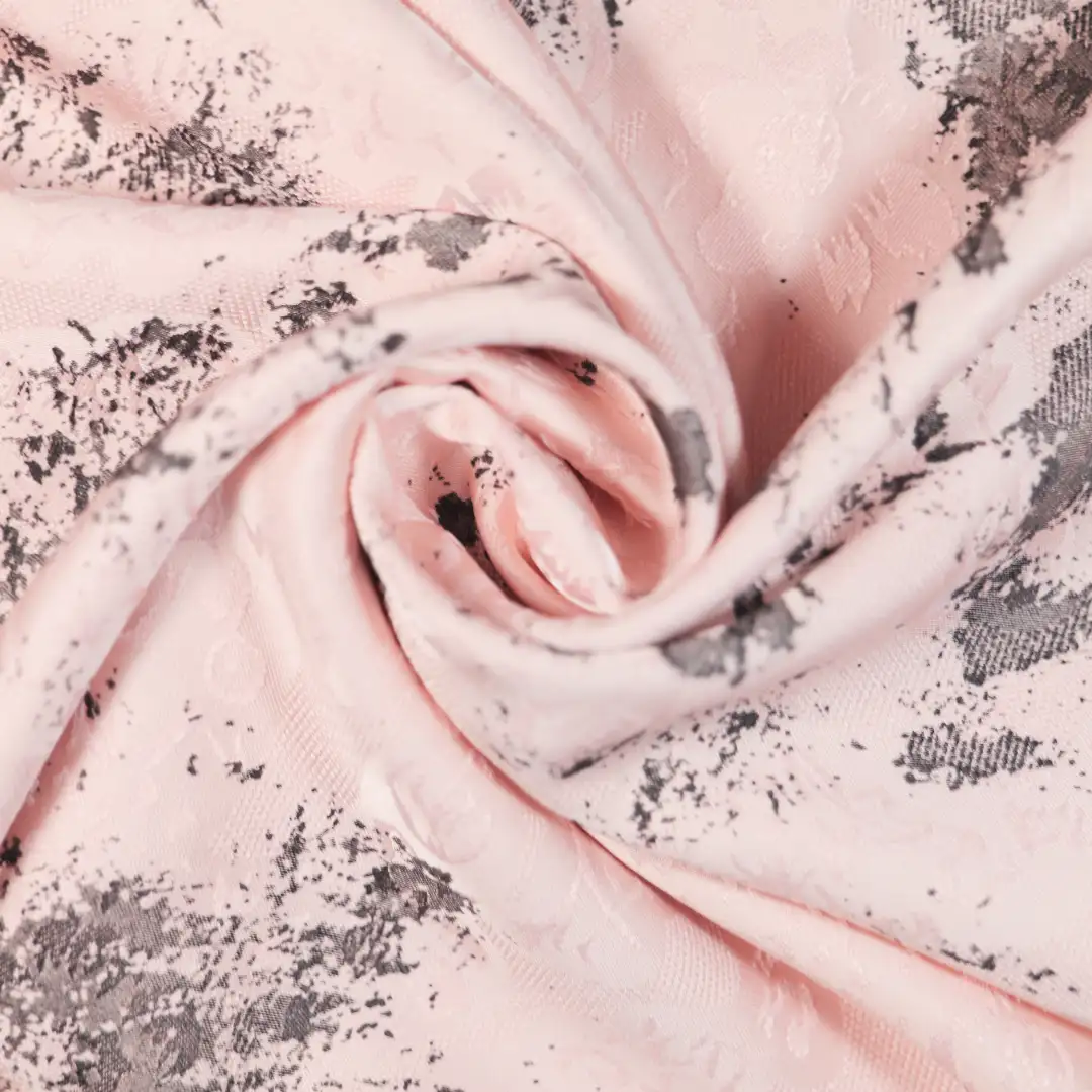 China Fabric for Skirt,Backless Beach Dress,Strap Midi Dress Jacquard Woven Blended Fabric Polyester PINK color buy from China wholesaler bulk order at wholesale price free worldwide shipping Alibaba