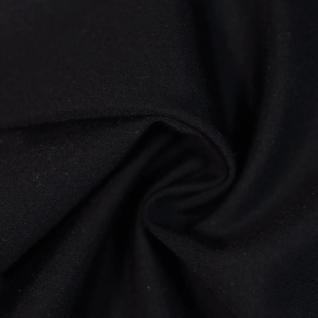 China Fabric for Pants,Blazer Interlock Knit Fabric Rayon Nylon Spandex black color buy from China wholesaler bulk order at wholesale price free worldwide shipping Alibaba