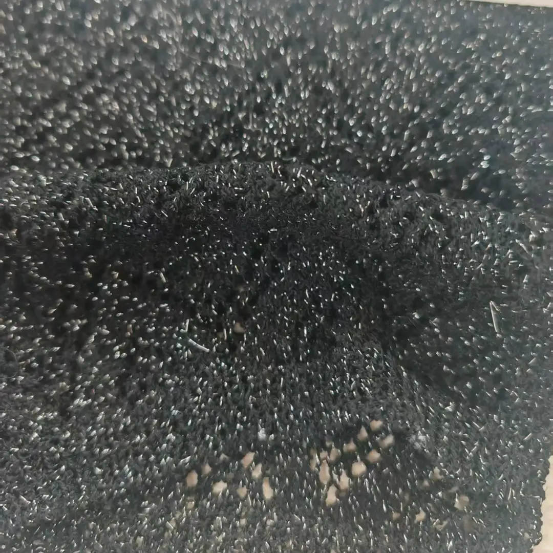 China Yarn for Crew Neck Pullover (Sweater),Crop Top Pullover (Sweater),Polo T-shirt (Sweater),Hoodie  (Sweater) Boucle Yarn Fancy Yarn Polyester Lurex black color buy from China wholesaler bulk order at wholesale price free worldwide shipping Alibaba