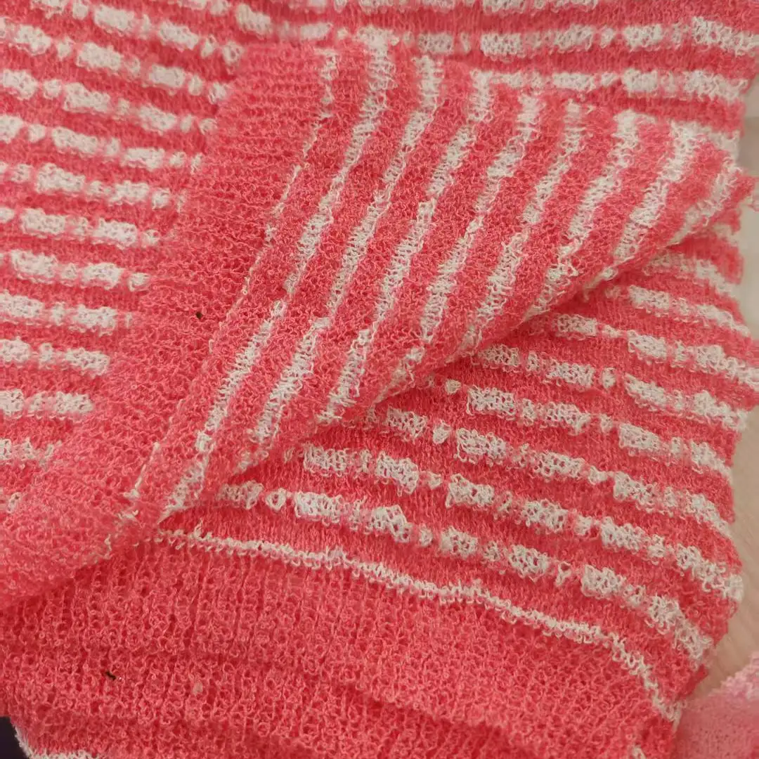 China Yarn for T-shirt (Sweater),Polo T-shirt (Sweater),Hoodie  (Sweater),Dresses (Cardigan Open) (Sweater) Boucle Yarn Fancy Yarn Polyester pink color buy from China wholesaler bulk order at wholesale price free worldwide shipping Alibaba