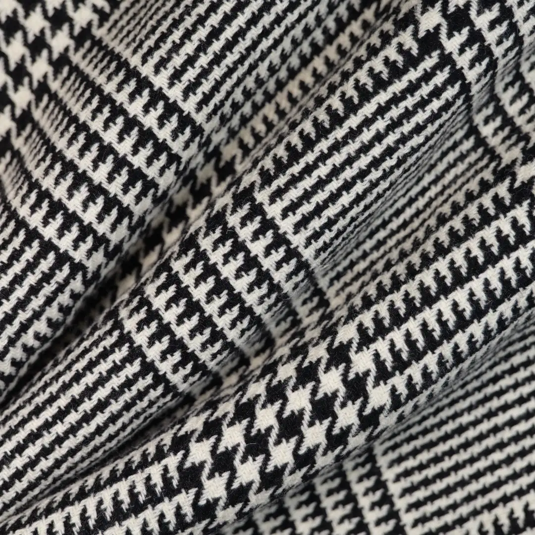 China Fabric for Trench Coat,Overcoat Woolen Tweed Woolen Wool Nylon BLACK WHITE color buy from China wholesaler bulk order at wholesale price free worldwide shipping Alibaba
