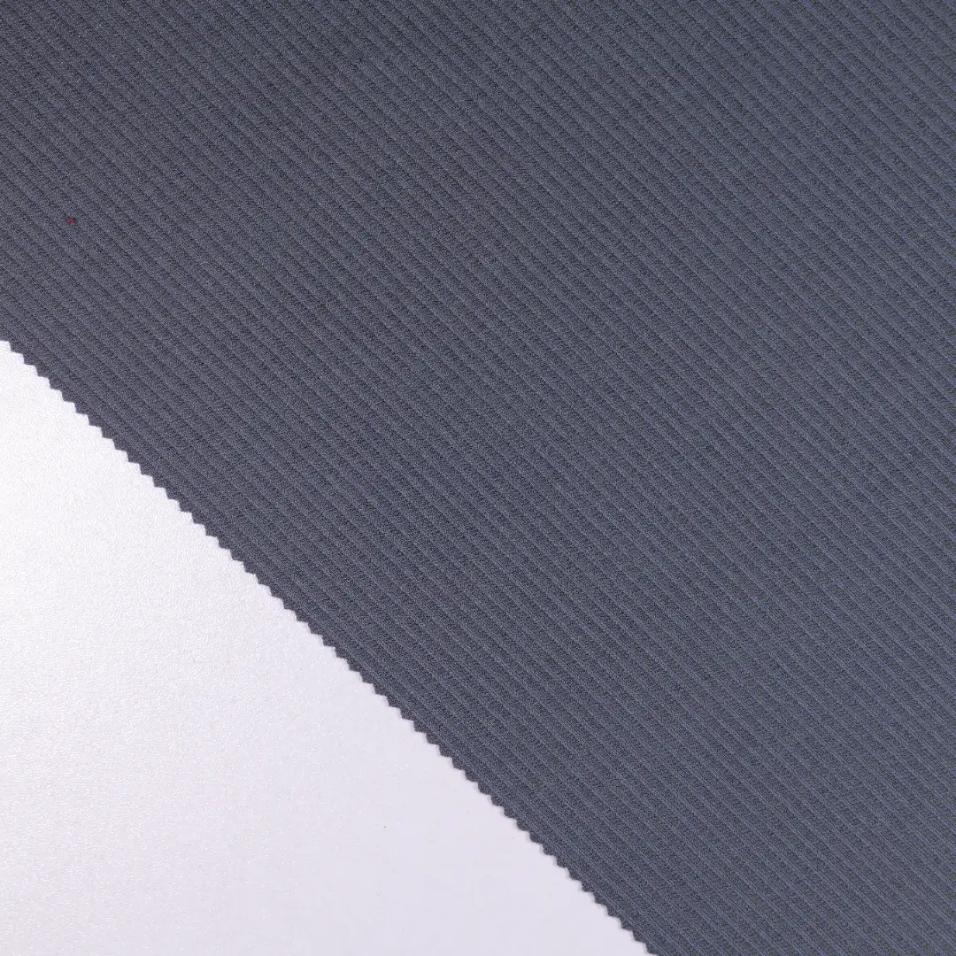 China Fabric for T-Shirt,Skirt Rib Knit Fabric Polyester Modal Spandex GREY color buy from China wholesaler bulk order at wholesale price free worldwide shipping Alibaba