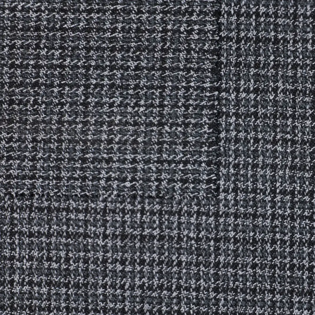 China Fabric for Shirt,Skirt Yarn Dyed Check Woven Blended Fabric Polyester Spandex BLACK color buy from China wholesaler bulk order at wholesale price free worldwide shipping Alibaba