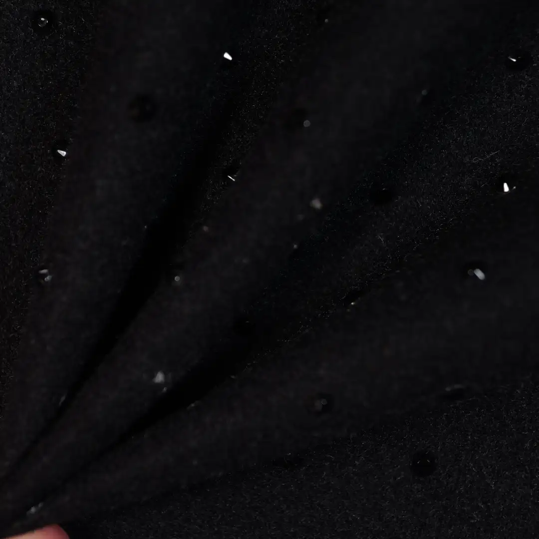China Fabric for Trench Coat,Overcoat Woolen Tweed Need to Delete Woolen Polyester BLACK color buy from China wholesaler bulk order at wholesale price free worldwide shipping Alibaba