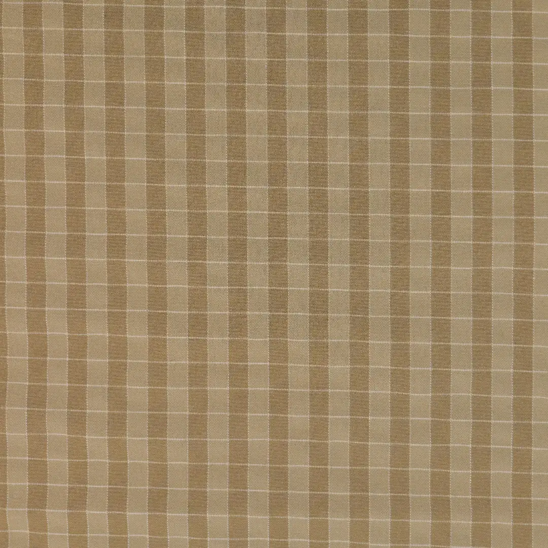 China Fabric for Jackets Yarn Dyed Check Synthetic Woven Fabric Polyester Rayon brown color buy from China wholesaler bulk order at wholesale price free worldwide shipping Alibaba