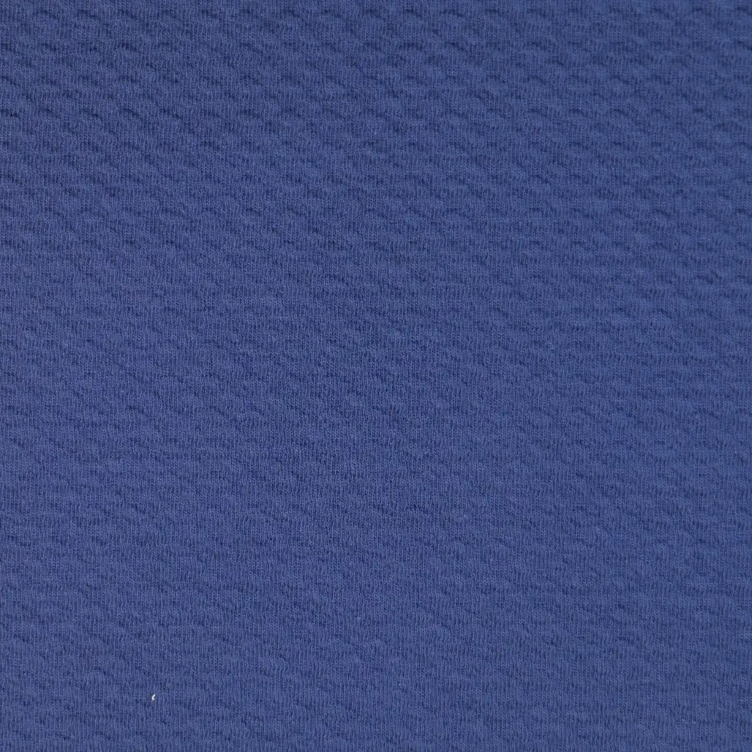 China Fabric for T-Shirt,Polo Shirt,Loungewear Jacquard Knit Fabric Organic Cotton Polyester Spandex blue color buy from China wholesaler bulk order at wholesale price free worldwide shipping Alibaba