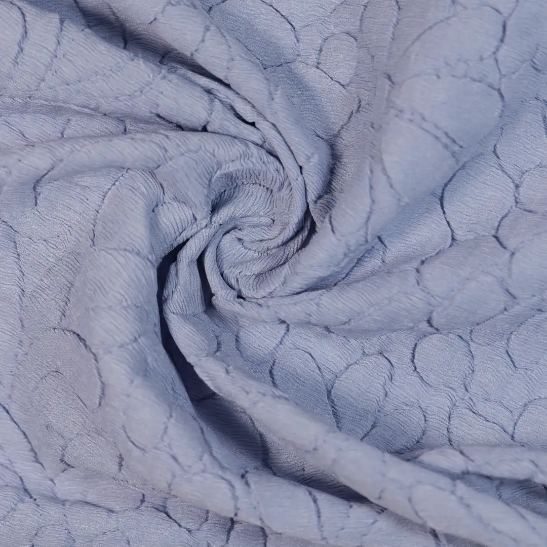 China Fabric for Skirt Schiffli Synthetic Woven Fabric Polyester blue color buy from China wholesaler bulk order at wholesale price free worldwide shipping Alibaba