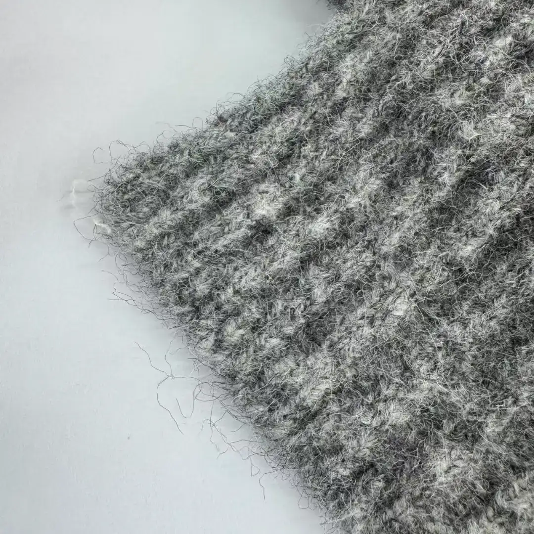 China Yarn for Ladies Vest (Sweater),Men’s Vest (Sweater) Mossy Yarn Fancy Yarn Recycled Polyester Acrylic Wool Spandex Grey color buy from China wholesaler bulk order at wholesale price free worldwide shipping Alibaba