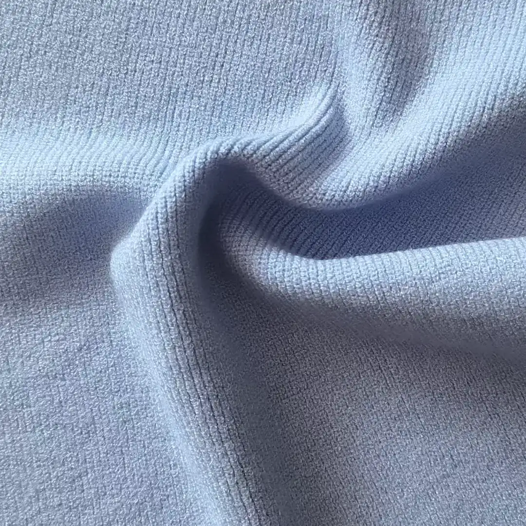 China Yarn for Knitted Jacket (Sweater),Round Neck Pullover (Sweater),Women's Pants (Sweater),Roll Neck Jumper (Sweater) Core Spun Yarn Regular Yarn Eco Tang Viscose PBT Acrylic Blue color buy from China wholesaler bulk order at wholesale price free worldwide shipping Alibaba