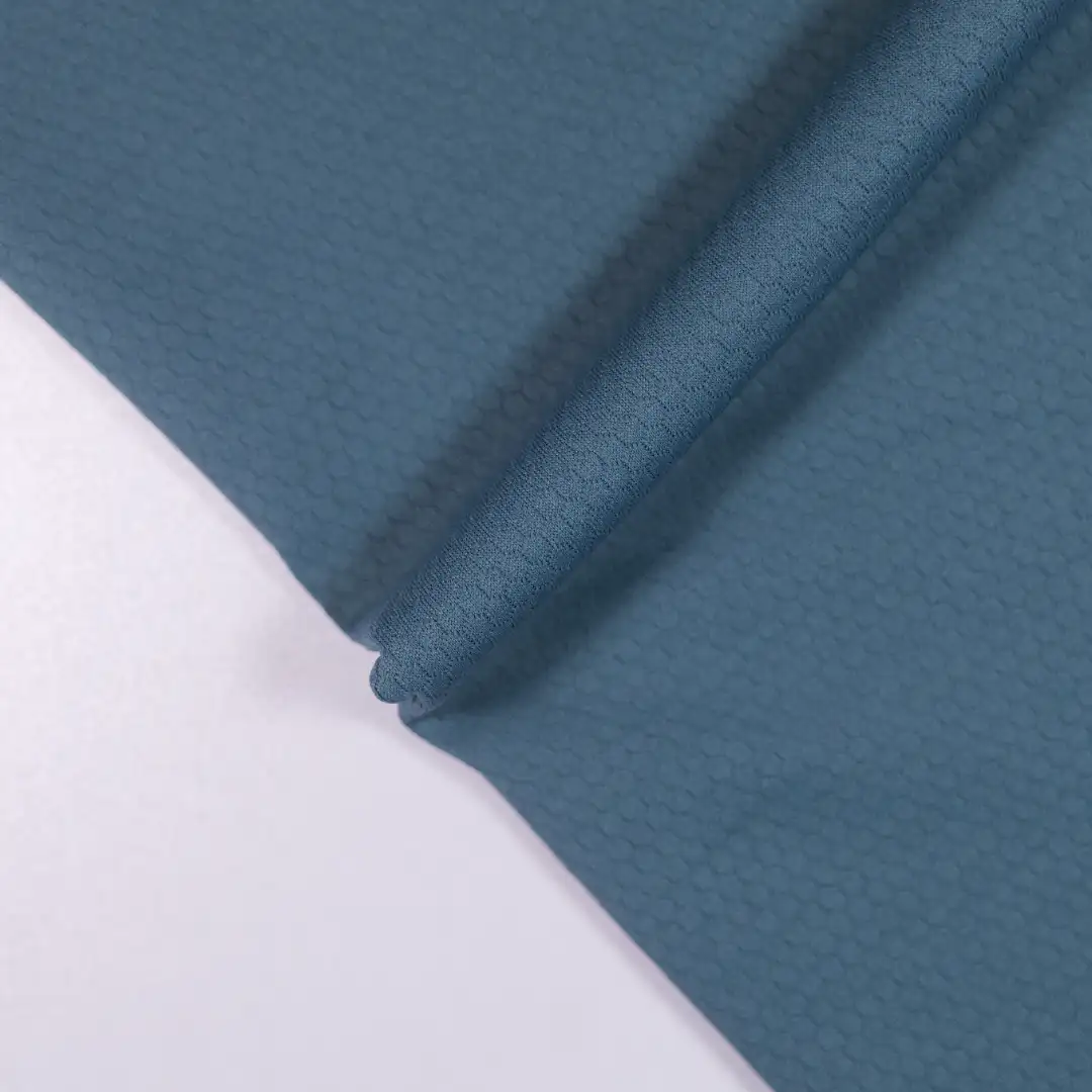 China Fabric for T-Shirt,Polo Shirt Jacquard Knit Fabric Polyester green gray color buy from China wholesaler bulk order at wholesale price free worldwide shipping Alibaba