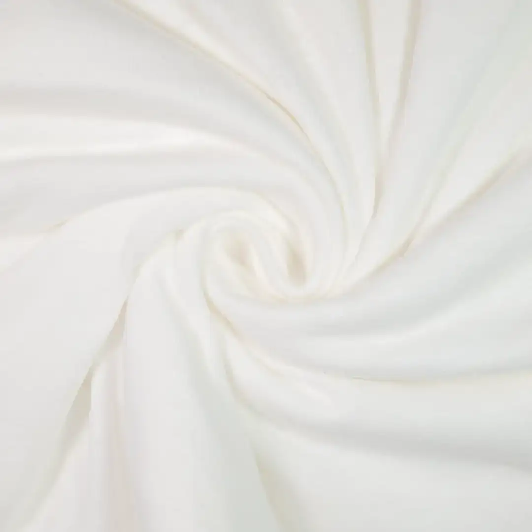 China Fabric for T-Shirt,Puff Sleeve Ruched Dress,Puffball Strappy Dress,Tank Wrap Midi Dress Single Jersey Knit Fabric Cotton Preconsumer Cotton White color buy from China wholesaler bulk order at wholesale price free worldwide shipping Alibaba