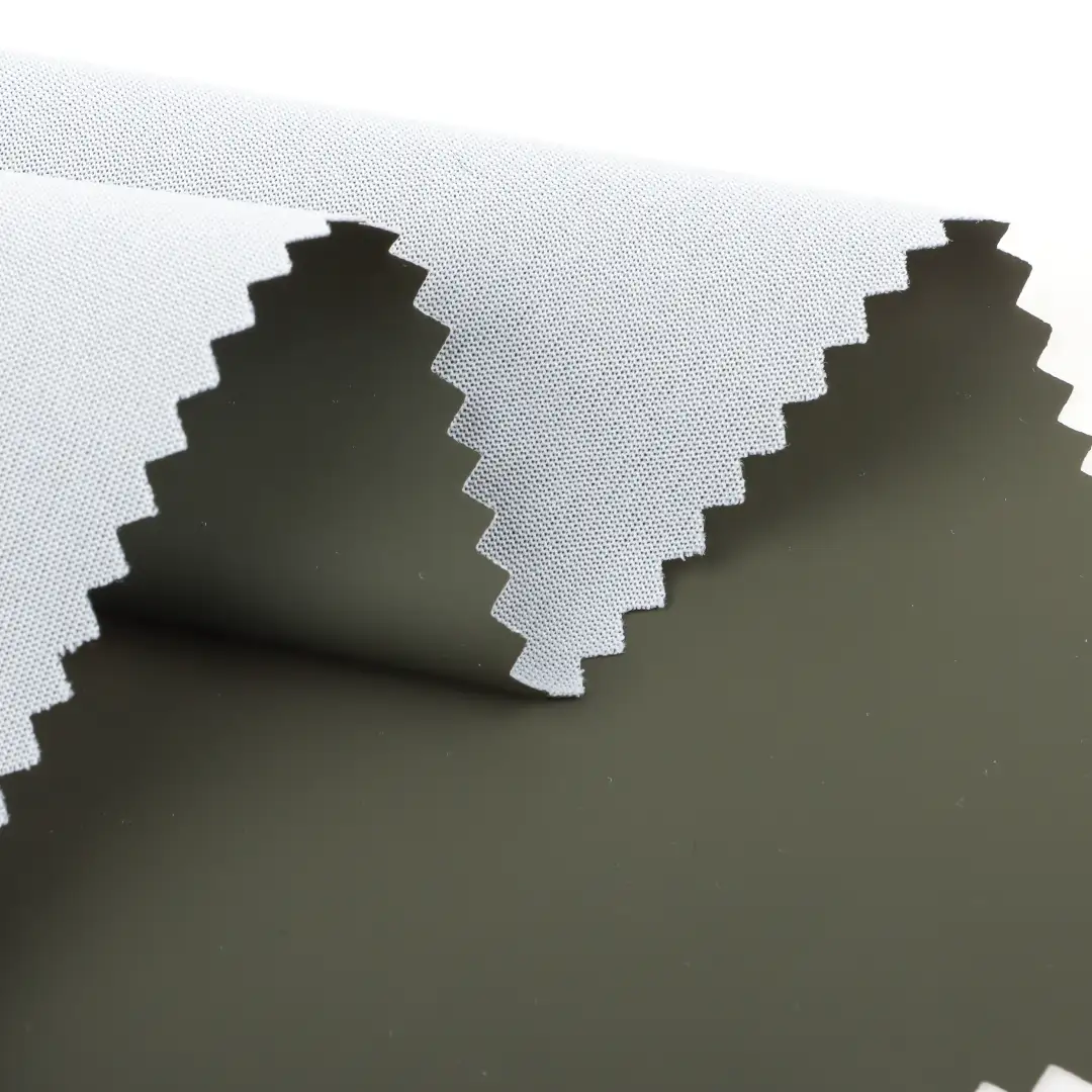China Fabric for Jackets,Trench Coat,Rain Coat Bonded fabric Bonded fabric Polyurethane (PU) Olive green color buy from China wholesaler bulk order at wholesale price free worldwide shipping Alibaba