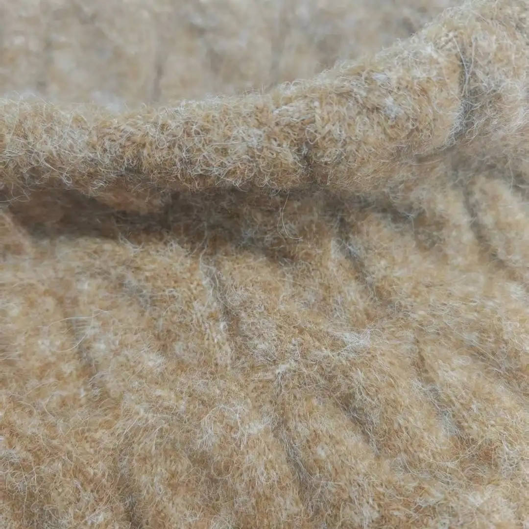 China Yarn for Open Cardigan (Sweater),Full-Zipper Cardigan (Sweater),Half-Zipper Cardigan (Sweater),Shirt Long Sleeve Button (Sweater) Mossy Yarn Fancy Yarn Recycled Polyester Nylon Polyester Wool Alpaca Spandex brown color buy from China wholesaler bulk order at wholesale price free worldwide shipping Alibaba