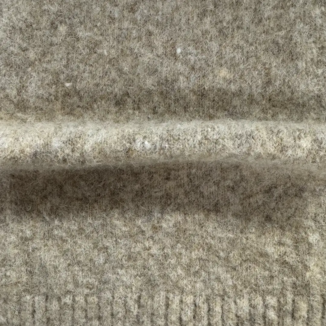 China Yarn for Ladies Vest (Sweater),Men’s Vest (Sweater),Open Cardigan (Sweater),Half-Zipper Cardigan (Sweater),Crew Neck Pullover (Sweater),Crop Top Pullover (Sweater) Mossy Yarn Fancy Yarn Recycled Polyester Viscose Wool Spandex Camel color buy from China wholesaler bulk order at wholesale price free worldwide shipping Alibaba