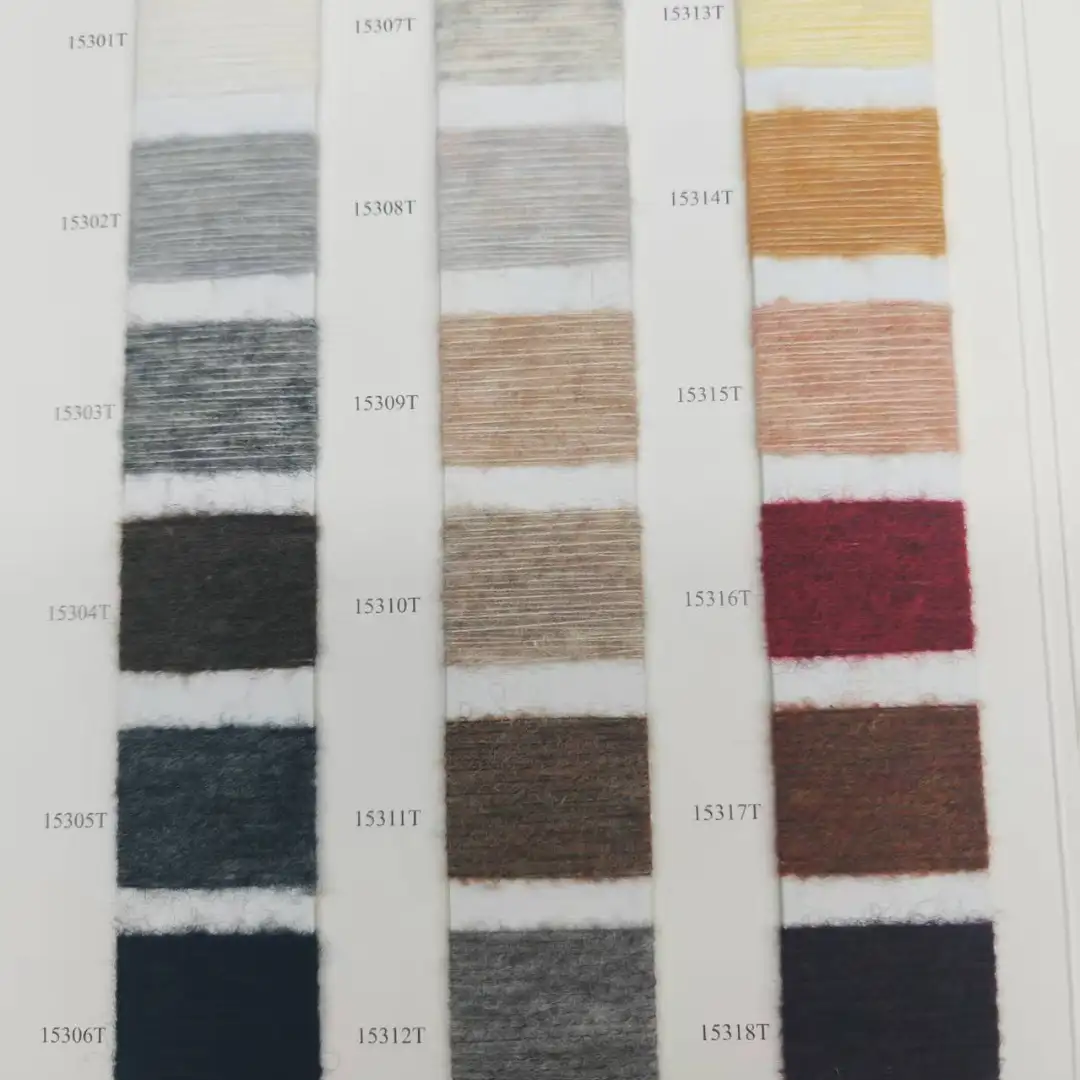 China Yarn for Open Cardigan (Sweater),Full-Zipper Cardigan (Sweater),Half-Zipper Cardigan (Sweater),Shirt Long Sleeve Button (Sweater) Mossy Yarn Fancy Yarn RWS Wool Viscose Recycled Polyester Spandex light tan color buy from China wholesaler bulk order at wholesale price free worldwide shipping Alibaba