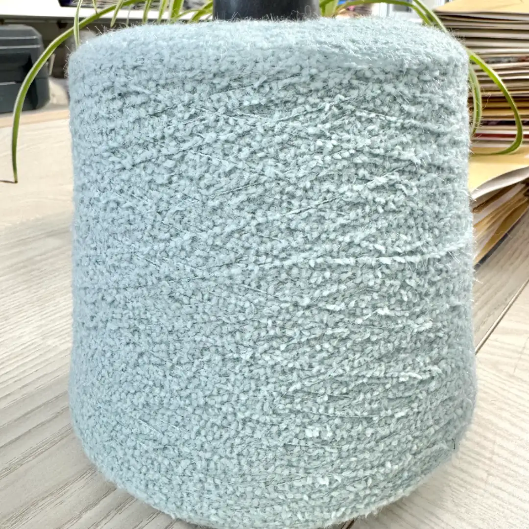 China Yarn for Ladies Vest (Sweater),Men’s Vest (Sweater),Open Cardigan (Sweater),Half-Zipper Cardigan (Sweater),Crew Neck Pullover (Sweater),Crop Top Pullover (Sweater) Teddy Yarn Fancy Yarn Nylon Green color buy from China wholesaler bulk order at wholesale price free worldwide shipping Alibaba