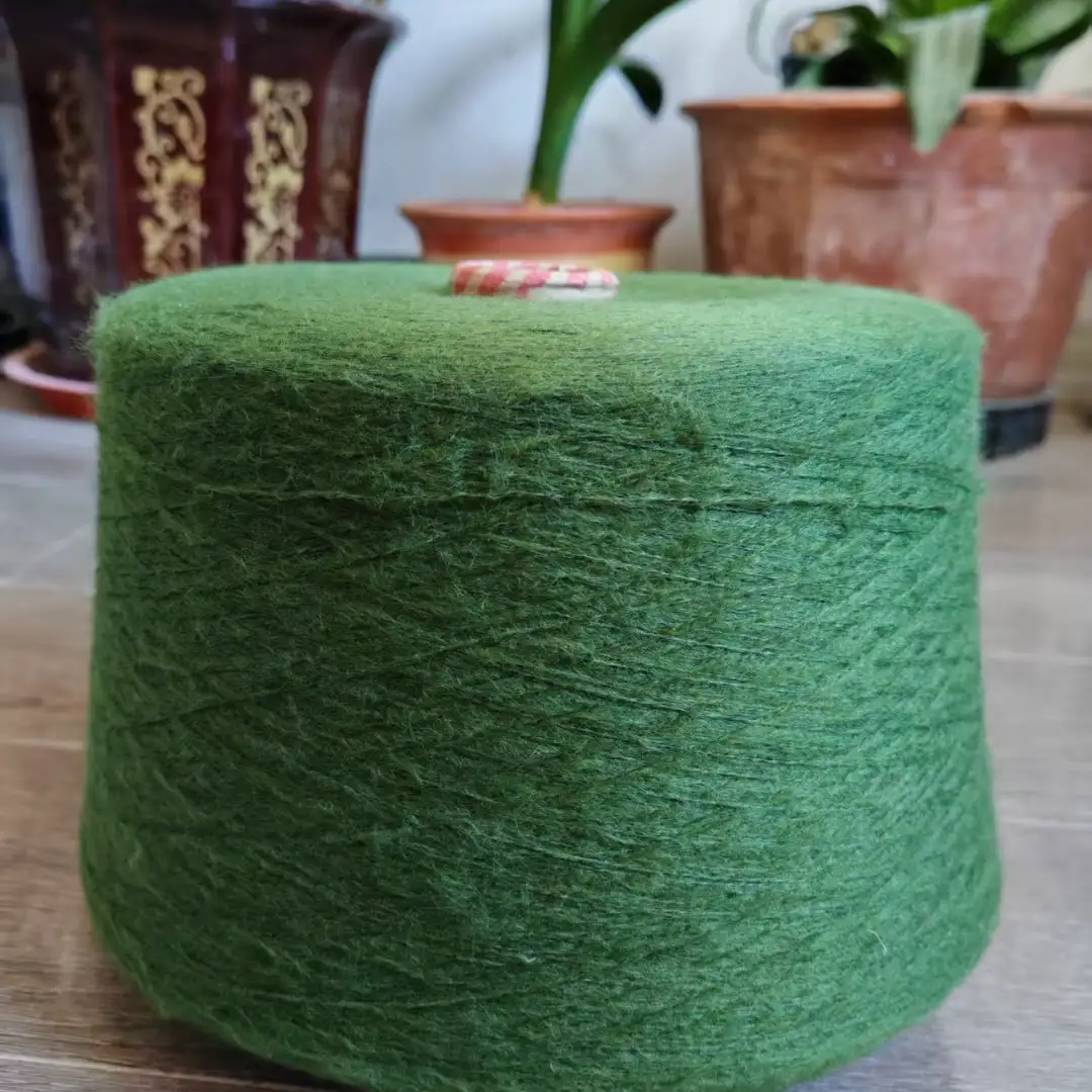 China Yarn for Open Cardigan (Sweater),Full-Zipper Cardigan (Sweater),Half-Zipper Cardigan (Sweater) Mossy Yarn Fancy Yarn Recycled Polyester Acrylic Polyester Spandex green color buy from China wholesaler bulk order at wholesale price free worldwide shipping Alibaba