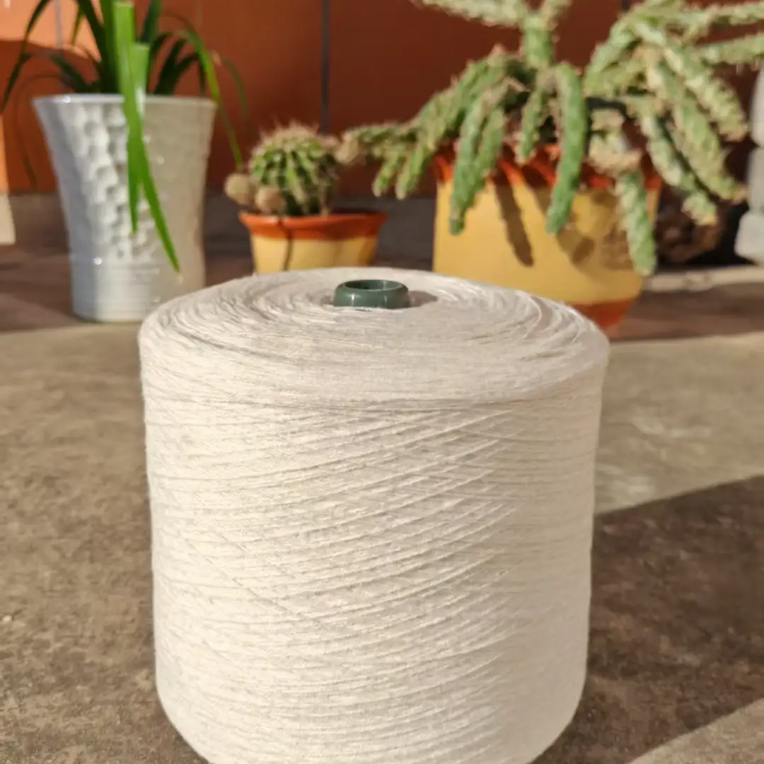 China Yarn for Open Cardigan (Sweater),Full-Zipper Cardigan (Sweater),Half-Zipper Cardigan (Sweater) Ring Spun Regular Yarn Cotton Acrylic white color buy from China wholesaler bulk order at wholesale price free worldwide shipping Alibaba