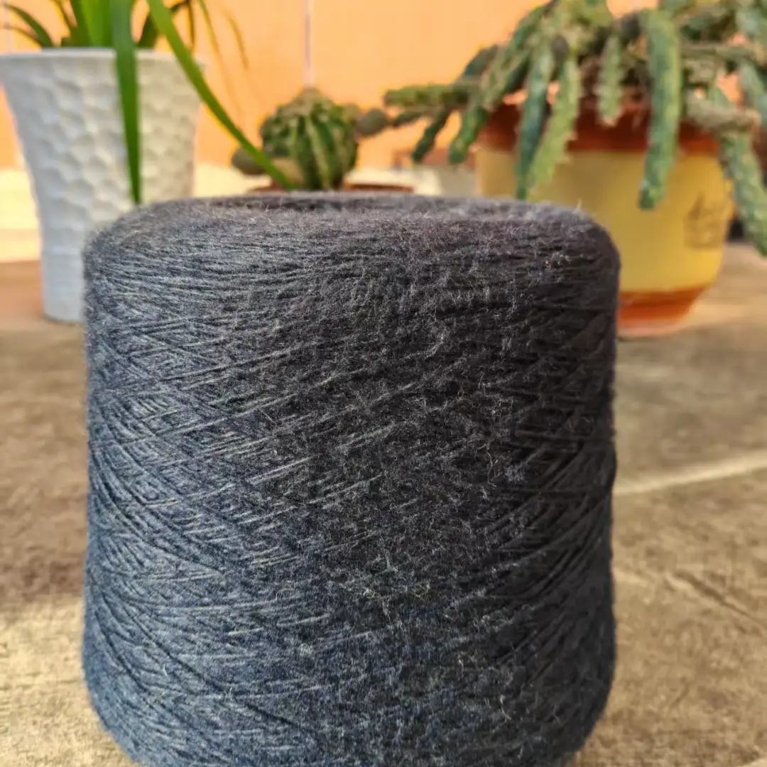 China Yarn for Full-Zipper Cardigan (Sweater),Half-Zipper Cardigan (Sweater),Shirt Long Sleeve Button (Sweater) Air Spun Yarn Fancy Yarn Polyester Viscose Nylon Wool dark blue color buy from China wholesaler bulk order at wholesale price free worldwide shipping Alibaba