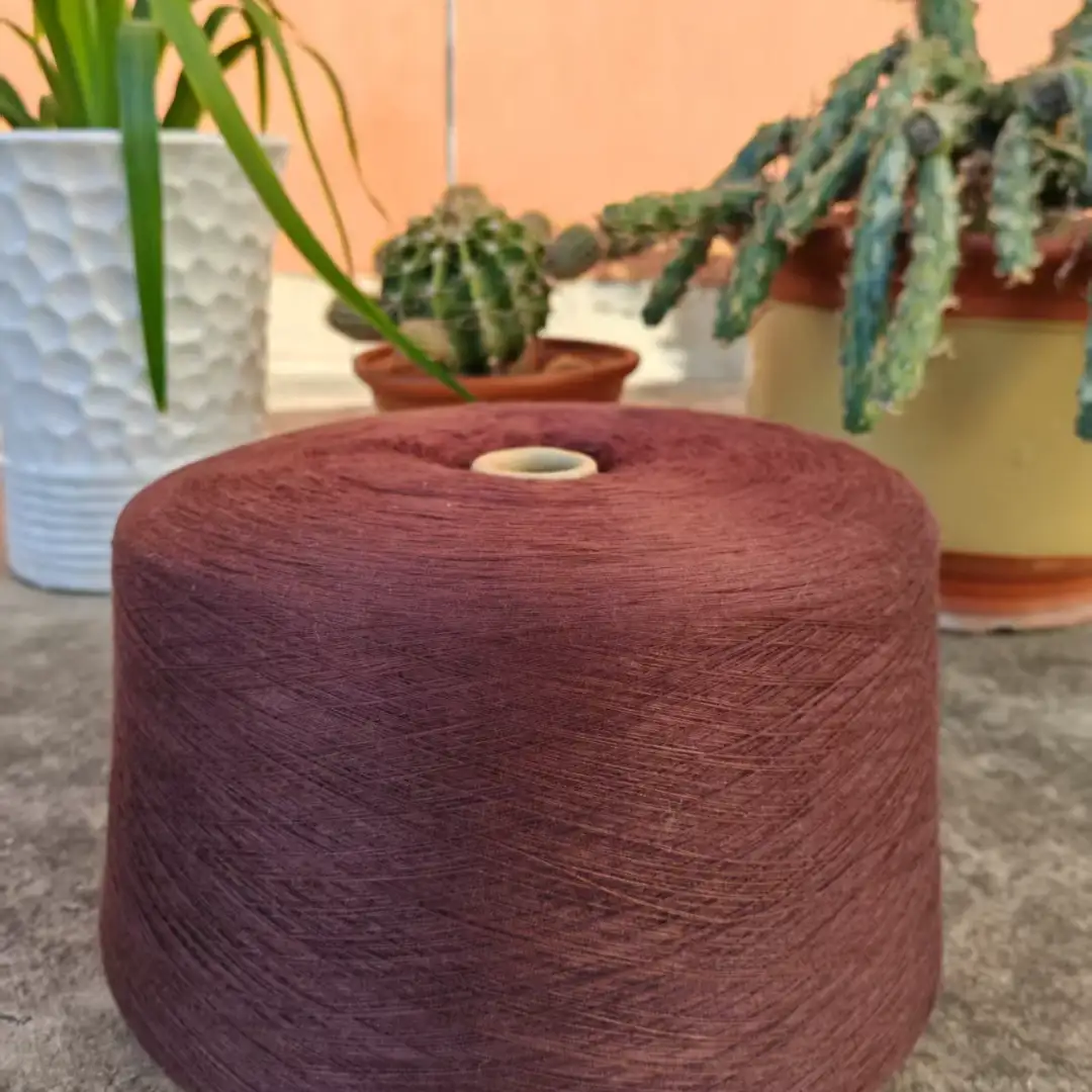 China Yarn for Full-Zipper Cardigan (Sweater),Half-Zipper Cardigan (Sweater),Shirt Long Sleeve Button (Sweater) Semi-Worsted Spun Regular Yarn Viscose brown color buy from China wholesaler bulk order at wholesale price free worldwide shipping Alibaba