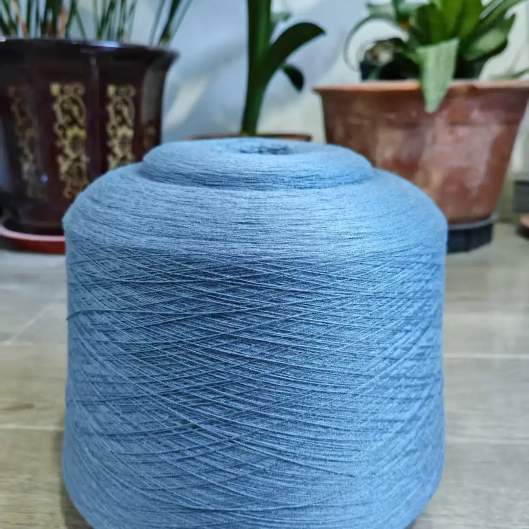 China Yarn for Full-Zipper Cardigan (Sweater),Half-Zipper Cardigan (Sweater),Shirt Long Sleeve Button (Sweater) Core Spun Yarn Regular Yarn Viscose PBT Nylon blue color buy from China wholesaler bulk order at wholesale price free worldwide shipping Alibaba